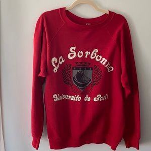 VINTAGE 90s University Paris Sorbonne Sweatshirt